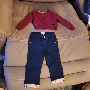 Burberry outfit for 2 years old